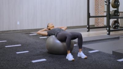 Exercise Ball Crunch