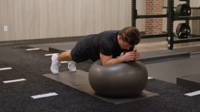 Forward Stability Ball Plank