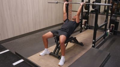 Incline Barbell Skull Crusher
