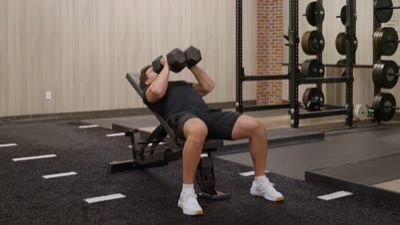 Incline Squeeze Press (Dumbbell)