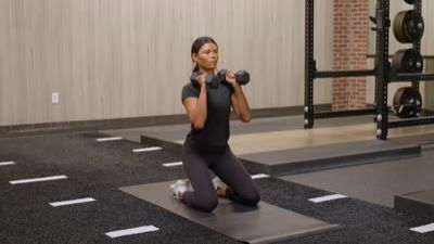 Kneeling Squat (Dumbbell)