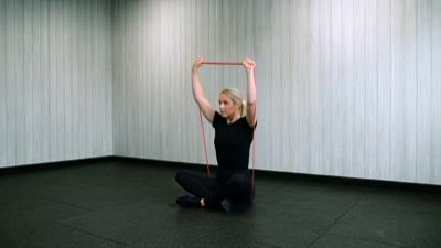 Loop Band Seated Shoulder Press