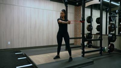 Loop Band Standing Ab Twist