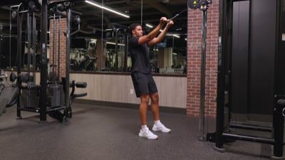 Overhead Bicep Curl (Cable)