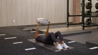 Overhead Weighted Sit Up
