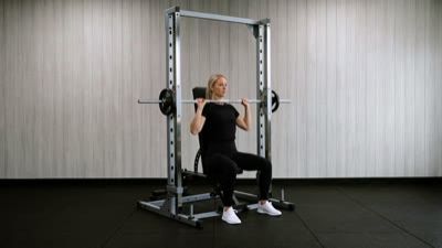 Smith Machine Overhead Shoulder Press
