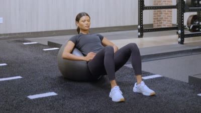 Stability Ball Hip Bridge
