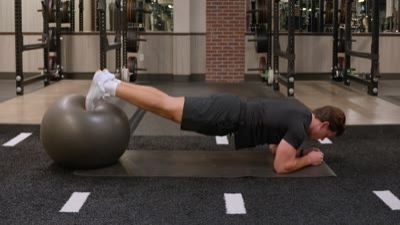 Stability Ball Plank
