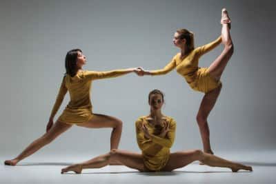 3 Ballet dancers doing exercises