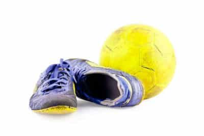 An old hand me down pair of football boots