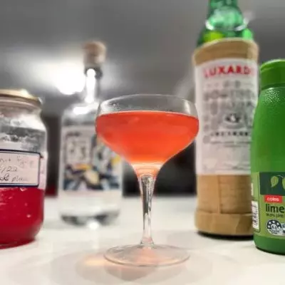 Dragonfruit gimlet