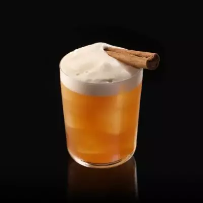Cinnamon Amaro Sour