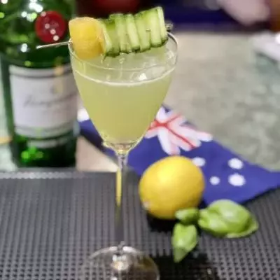 Cucumber and Elderflower Gin Martini