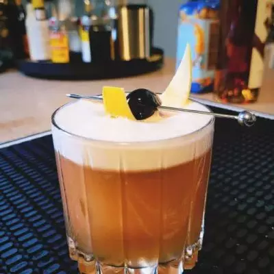 Bakewell Tart Sour (with egg white)