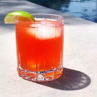 Aperol & Rhubarb Fizz