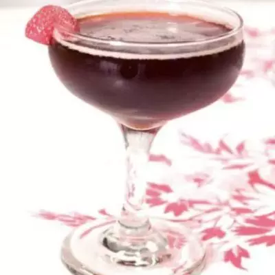 Balsamic Strawberry Bourbon Smash