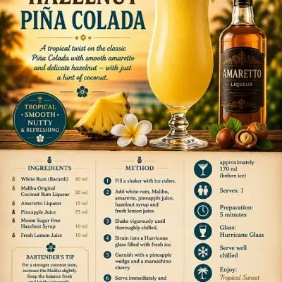 Amaretto / Hazelnoot Pina Colada