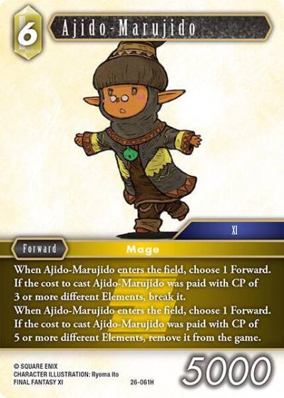 Ajido Marujido 26-061H Gunslinger in the abyss Final Fantasy card