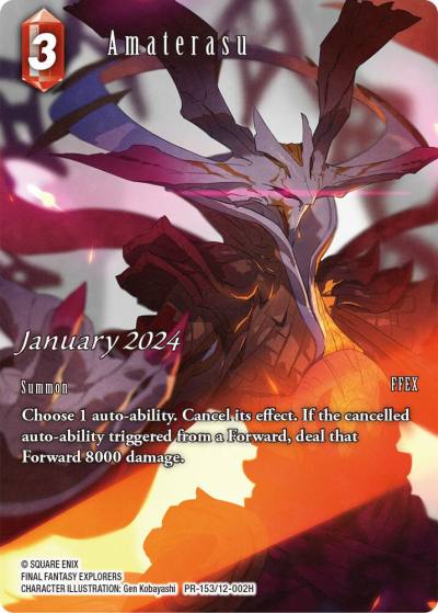 Amaterasu January 2024 PR-153/12-002H FF: Promo Cards Final Fantasy card
