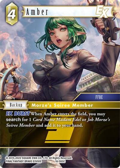 Amber EX 16-065C Emissaries of Light Final Fantasy card