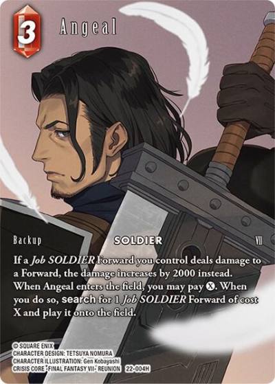 Angeal Full Art 22-004H Hidden Hope Final Fantasy card