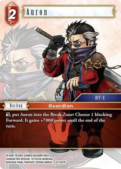 Auron 27-001R Journey of discovery Final Fantasy card