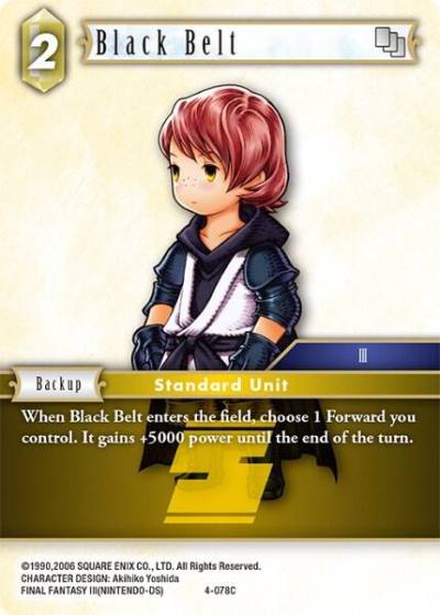 Black Belt 4-078C Opus IV Final Fantasy card