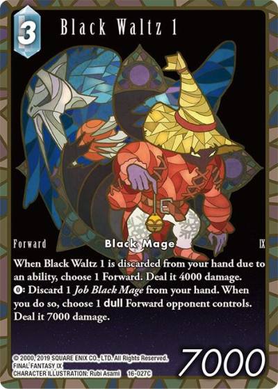 Black Waltz 1 Full Art 16-027C Emissaries of Light Final Fantasy card