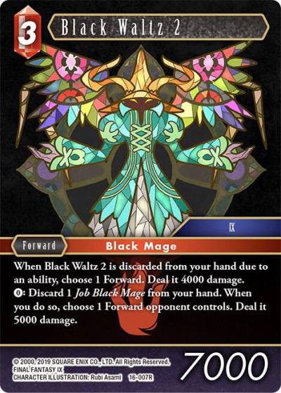 Black Waltz 2 16-007R Emissaries of Light Final Fantasy card