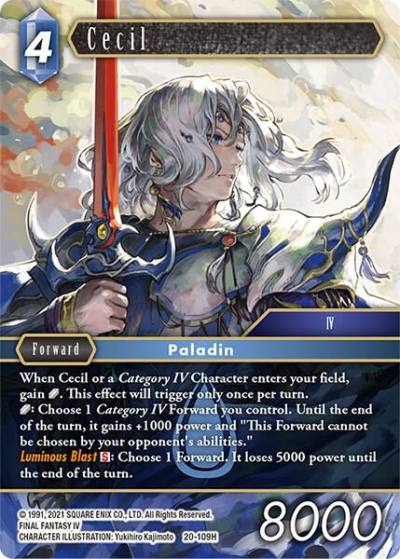 Cecil 109 20-109H Dawn of Heroes Final Fantasy card