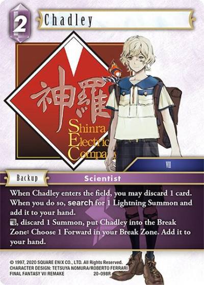 Chadley 20-098R Dawn of Heroes Final Fantasy card