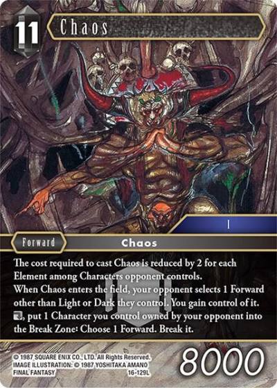 Chaos 16-129L Emissaries of Light Final Fantasy card