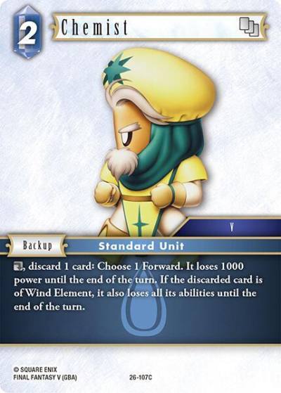 Chemist 26-107C Gunslinger in the abyss Final Fantasy card