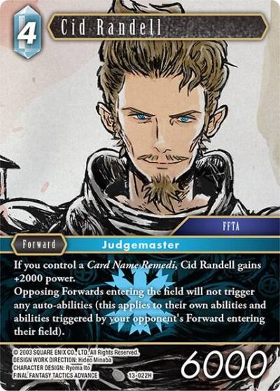 Cid Randell 13-022H Opus XIII: Crystal Radiance Final Fantasy card