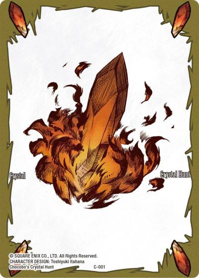 Crystal Token Fire C-001 Crystal Dominion Final Fantasy card