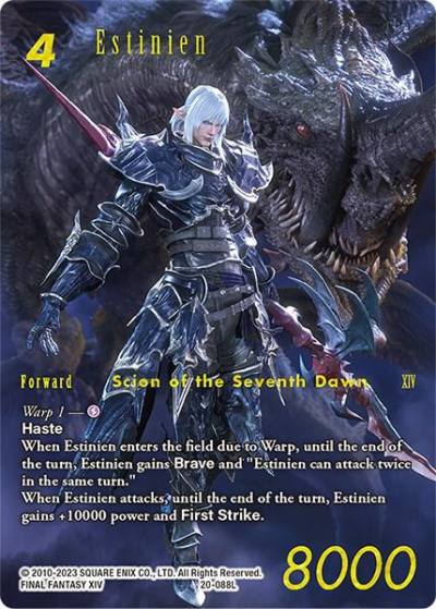 Estinien Full Art 20-088L Dawn of Heroes Final Fantasy card
