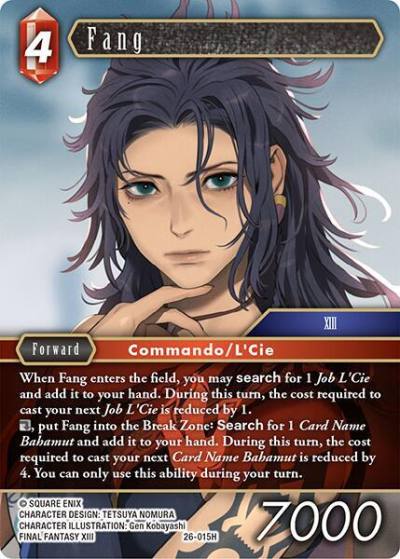 Fang 26-015H Gunslinger in the abyss Final Fantasy card
