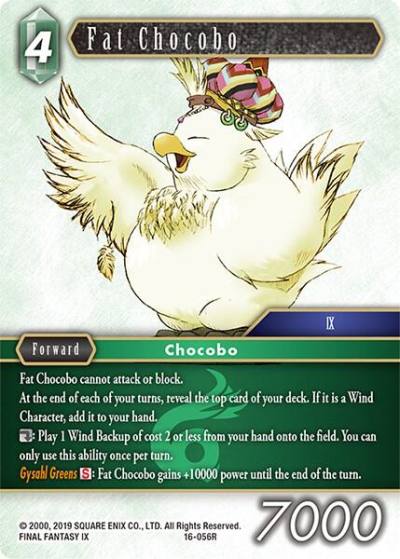 Fat Chocobo 16-056R Emissaries of Light Final Fantasy card