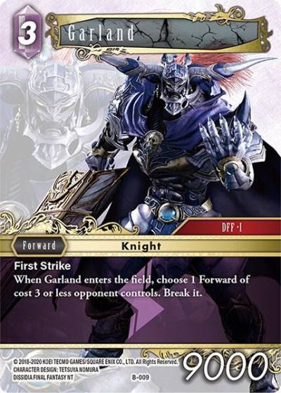 Garland B-009 Boss Deck: Chaos Final Fantasy card