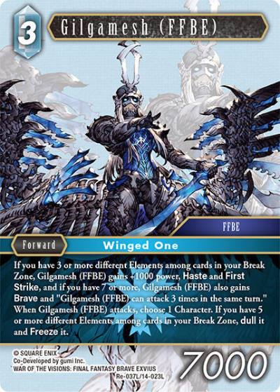 Gilgamesh FFBE Re-037L/14-023L Legacy Collection Final Fantasy card