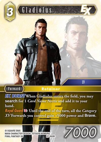 Gladiolus EX 27-060R Journey of discovery Final Fantasy card