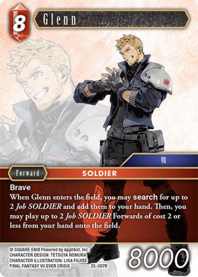Glenn 25-007R Tears of the Planet Final Fantasy card