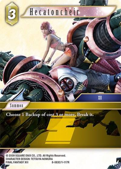 Hecatoncheir 8-083C/1-117R Opus VIII Final Fantasy card