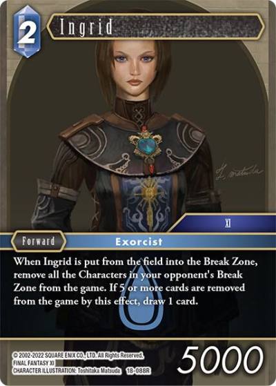 Ingrid 18-088R Resurgence of Power Final Fantasy card