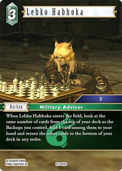 Lehko Habhoka 27-053C Journey of discovery Final Fantasy card
