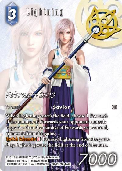 Lightning February 2023 PR-131/16-124H FF: Promo Cards Final Fantasy card