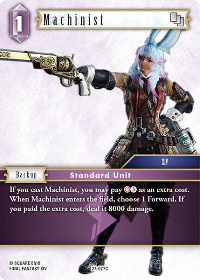 Machinist 27-077C Journey of discovery Final Fantasy card