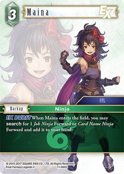 Maina EX 11-060C Opus XI Final Fantasy card