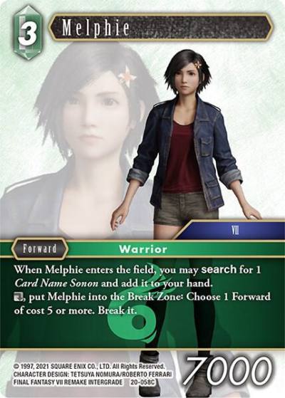 Melphie 20-058C Dawn of Heroes Final Fantasy card