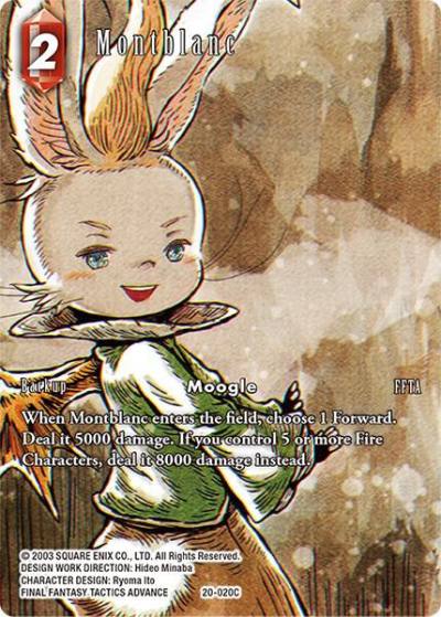 Montblanc Full Art 20-020C Dawn of Heroes Final Fantasy card